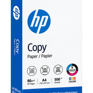 HP Copy A4 Copy Paper 80gsm – Box of 5 Reams